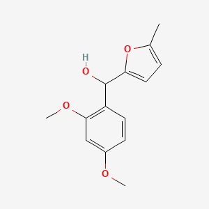 molecular formula C14H16O4 B7872125 (2,4-Dimethoxyphenyl)(5-methylfuran-2-yl)methanol 