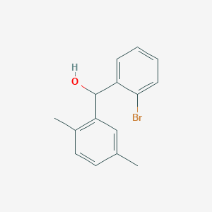 molecular formula C15H15BrO B7872131 (2-Bromophenyl)(2,5-dimethylphenyl)methanol 