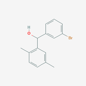 molecular formula C15H15BrO B7872139 (3-Bromophenyl)(2,5-dimethylphenyl)methanol 