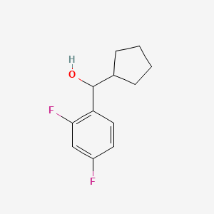 molecular formula C12H14F2O B7872149 Cyclopentyl (2,4-difluorophenyl)methanol 