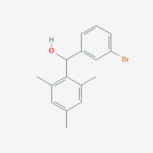 molecular formula C16H17BrO B7872162 (3-Bromophenyl)(mesityl)methanol 