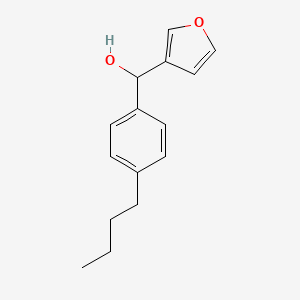 molecular formula C15H18O2 B7872185 4-n-Butylphenyl(3-furyl)methanol 