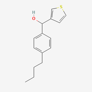 molecular formula C15H18OS B7872198 4-n-Butylphenyl-(3-thienyl)methanol 