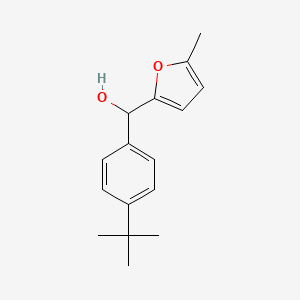 molecular formula C16H20O2 B7872215 4-tert-Butylphenyl-(5-methyl-2-furyl)methanol 