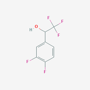 molecular formula C8H5F5O B7872218 1-(3,4-Difluorophenyl)-2,2,2-trifluoroethanol CAS No. 945978-37-0