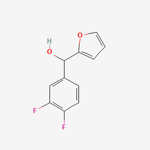 molecular formula C11H8F2O2 B7872230 (3,4-Difluorophenyl)(furan-2-yl)methanol 