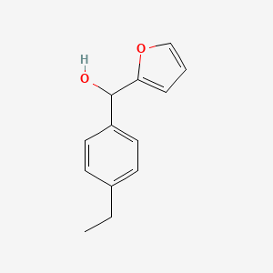 molecular formula C13H14O2 B7872247 4-Ethylphenyl-(2-furyl)methanol 