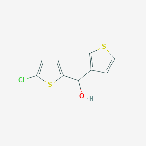 molecular formula C9H7ClOS2 B7872310 2-Chloro-5-thienyl-(3-thienyl)methanol 