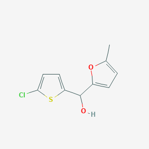 molecular formula C10H9ClO2S B7872312 2-Chloro-5-thienyl-(5-methyl-2-furyl)methanol 