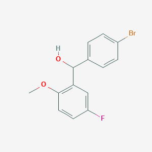 (4-Bromophenyl)(5-fluoro-2-methoxyphenyl)methanol