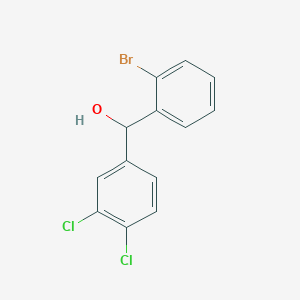 molecular formula C13H9BrCl2O B7872365 (2-Bromophenyl)(3,4-dichlorophenyl)methanol 