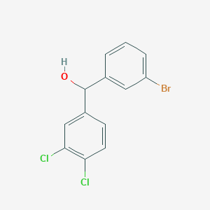 molecular formula C13H9BrCl2O B7872368 (3-Bromophenyl)(3,4-dichlorophenyl)methanol 