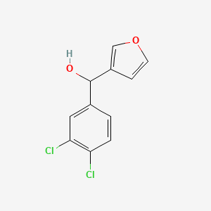 molecular formula C11H8Cl2O2 B7872375 (3,4-Dichlorophenyl)(furan-3-yl)methanol 