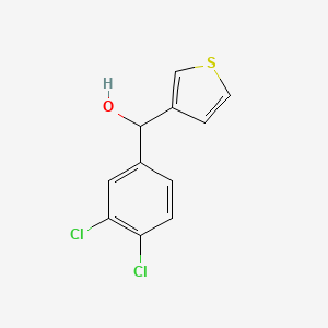 molecular formula C11H8Cl2OS B7872383 (3,4-Dichlorophenyl)(thiophen-3-yl)methanol 