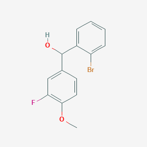 (2-Bromophenyl)(3-fluoro-4-methoxyphenyl)methanol