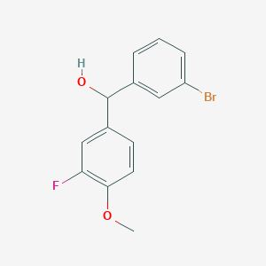 (3-Bromophenyl)(3-fluoro-4-methoxyphenyl)methanol