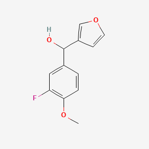 molecular formula C12H11FO3 B7872435 3-Fluoro-4-methoxyphenyl-(3-furyl)methanol 