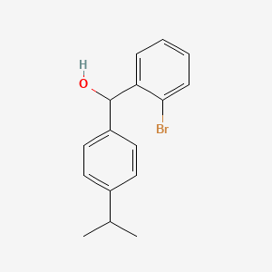molecular formula C16H17BrO B7872459 (2-Bromophenyl)(4-isopropylphenyl)methanol 