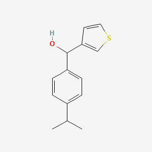 molecular formula C14H16OS B7872468 4-iso-Propylphenyl-(3-thienyl)methanol 