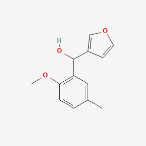 molecular formula C13H14O3 B7872495 3-Furyl-(2-methoxy-5-methylphenyl)methanol 