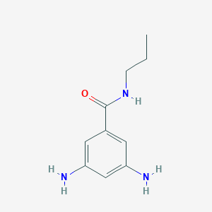 molecular formula C10H15N3O B7872511 3,5-diamino-N-propylbenzamide 