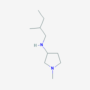 molecular formula C10H22N2 B7872538 1-methyl-N-(2-methylbutyl)pyrrolidin-3-amine 