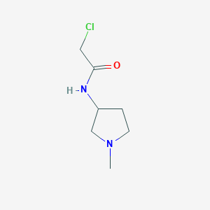 molecular formula C7H13ClN2O B7872543 2-Chloro-N-(1-methyl-pyrrolidin-3-yl)-acetamide 