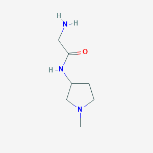 molecular formula C7H15N3O B7872553 2-Amino-N-(1-methyl-pyrrolidin-3-yl)-acetamide 