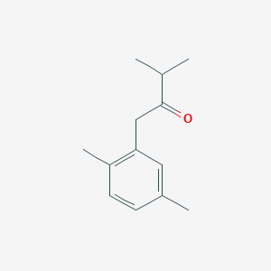 molecular formula C13H18O B7872568 1-(2,5-Dimethylphenyl)-3-methylbutan-2-one 