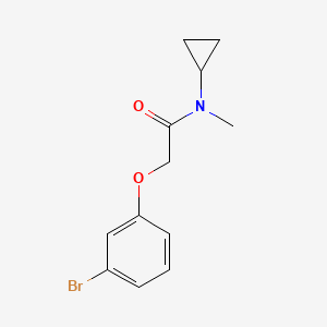 molecular formula C12H14BrNO2 B7872582 2-(3-bromophenoxy)-N-cyclopropyl-N-methylacetamide 