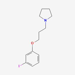 molecular formula C13H18INO B7872587 1-[3-(3-Iodo-phenoxy)-propyl]-pyrrolidine 