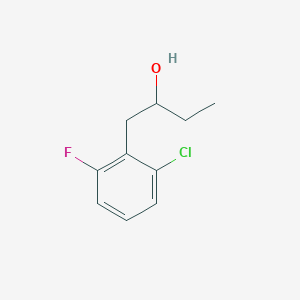 molecular formula C10H12ClFO B7872596 1-(2-Chloro-6-fluorophenyl)-2-butanol 