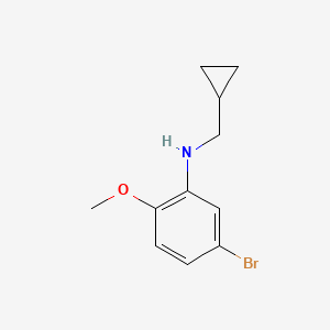 5-bromo-N-(cyclopropylmethyl)-2-methoxyaniline