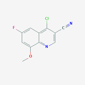 4-Chloro-6-fluoro-8-methoxyquinoline-3-carbonitrile