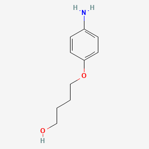 molecular formula C10H15NO2 B7872703 4-(4-Aminophenoxy)-1-butanol 