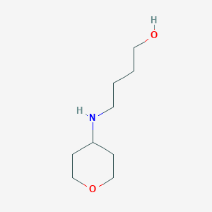 molecular formula C9H19NO2 B7872710 4-[(Tetrahydropyran-4-yl)amino]-1-butanol 