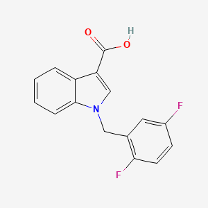 molecular formula C16H11F2NO2 B7872726 1-(2,5-difluorobenzyl)-1H-indole-3-carboxylic acid 