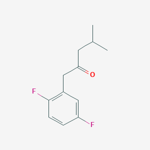 molecular formula C12H14F2O B7872733 1-(2,5-Difluorophenyl)-4-methylpentan-2-one 