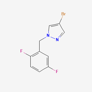 molecular formula C10H7BrF2N2 B7872753 4-Bromo-1-(2,5-difluorobenzyl)-1H-pyrazole 