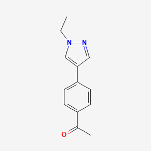 1-[4-(1-Ethyl-1H-pyrazol-4-yl)phenyl]ethan-1-one