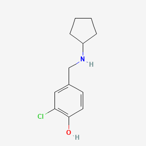 2-Chloro-4-[(cyclopentylamino)methyl]phenol
