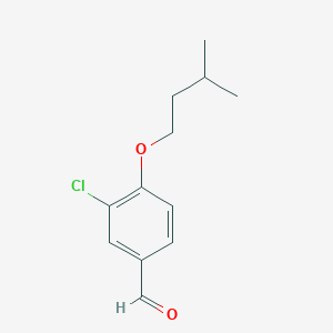 molecular formula C12H15ClO2 B7872824 3-Chloro-4-iso-pentoxybenzaldehyde 