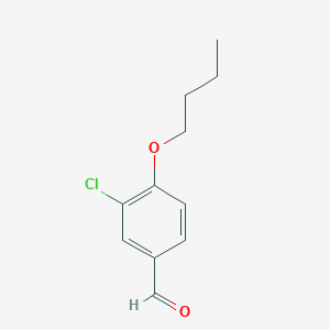 molecular formula C11H13ClO2 B7872826 4-Butoxy-3-chlorobenzaldehyde 