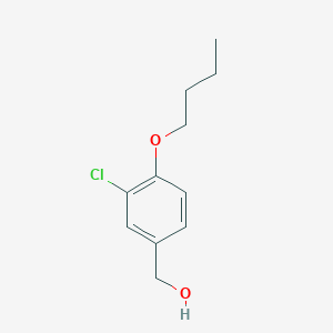 molecular formula C11H15ClO2 B7872843 (4-Butoxy-3-chlorophenyl)methanol 