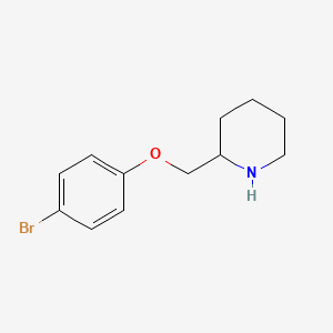 molecular formula C12H16BrNO B7872854 2-(4-Bromo-phenoxymethyl)-piperidine 