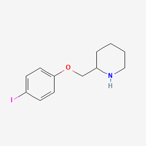 molecular formula C12H16INO B7872867 2-[(4-Iodophenoxy)methyl]piperidine 