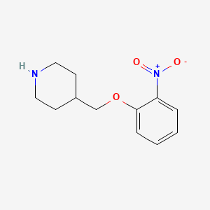 molecular formula C12H16N2O3 B7872886 4-(2-Nitrophenoxymethyl)-piperidine CAS No. 63608-16-2