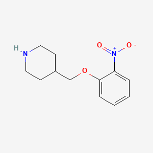 B7872886 4-(2-Nitrophenoxymethyl)-piperidine CAS No. 63608-16-2