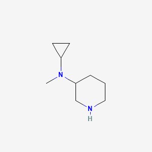molecular formula C9H18N2 B7872912 Cyclopropyl-methyl-piperidin-3-yl-amine 