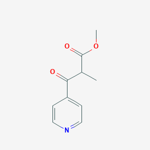 molecular formula C10H11NO3 B7872922 Methyl 2-methyl-3-oxo-3-(pyridin-4-yl)propanoate 